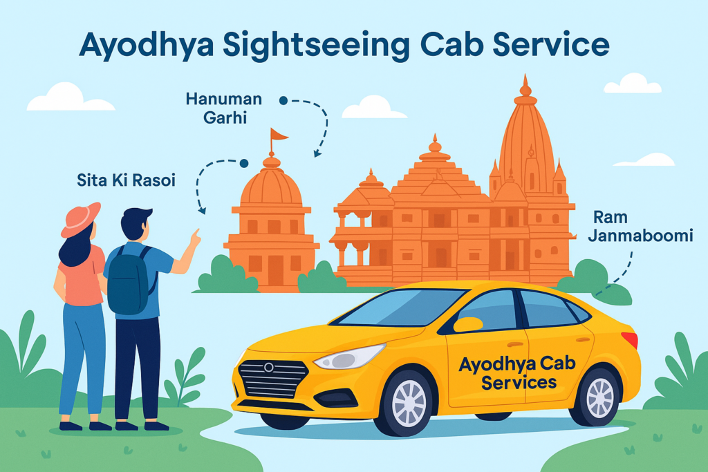 Ayodhya Cab Services for Sightseeing with Pickup and Drop Ayodhya sightseeing cab service offering pickup and drop to top 10 tourist places with Ayodhya Cab Services in 2025