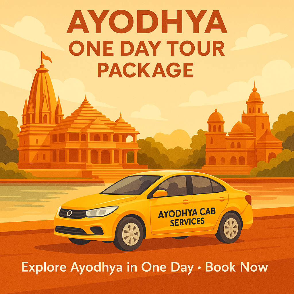 “Ayodhya One Day Tour Guide 2025: Darshan Itinerary with Cab Pickup & Drop”