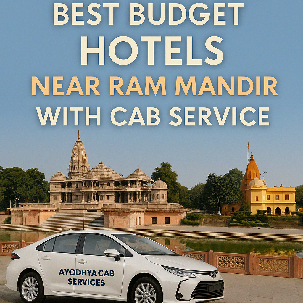 Budget Hotels Near Ram Mandir with Cab Pickup – Ayodhya Cab Services Affordable budget hotels near Ram Mandir Ayodhya with cab pickup and drop by Ayodhya Cab Services