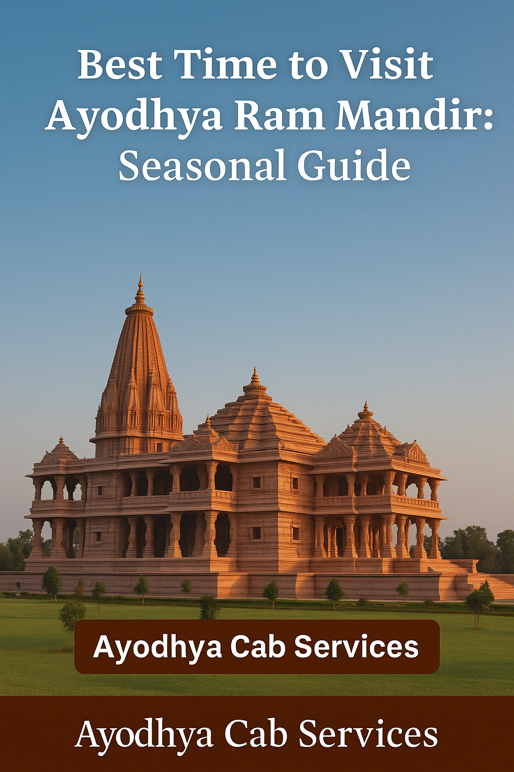 Best Time to Visit Ayodhya with Cab Services Best time to visit Ayodhya Ram Mandir with seasonal guide and Ayodhya Cab Services for smooth travel and temple darshan