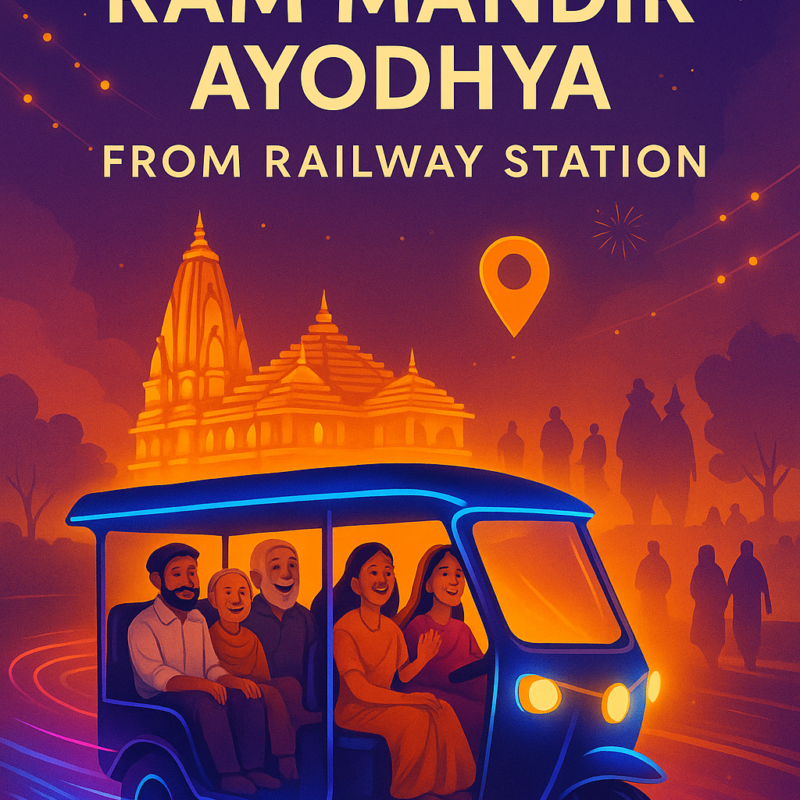 "How to visit Ram Mandir Ayodhya from railway station with pickup guide"