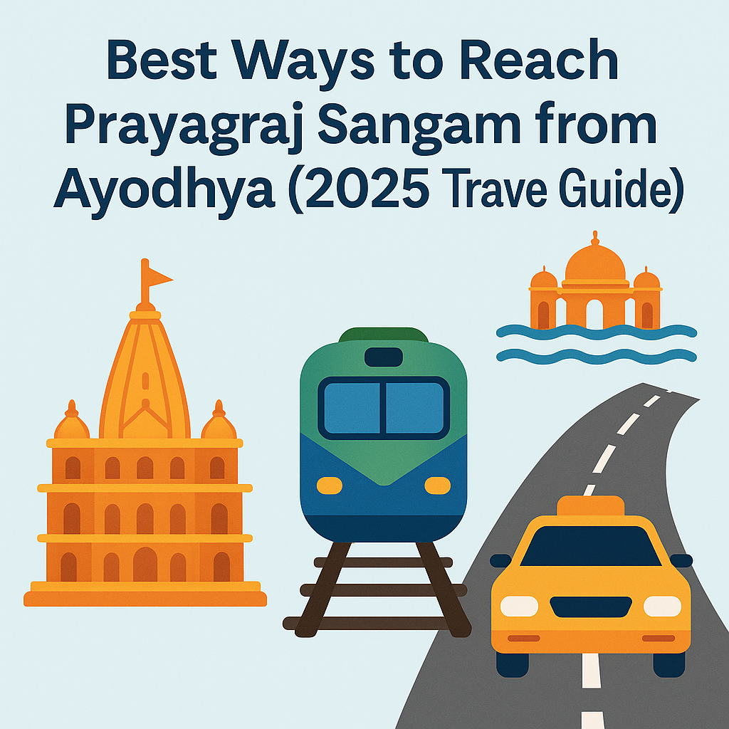 Best Ways to Reach Prayagraj Sangam from Ayodhya (2025 Travel Guide) Best ways to reach Prayagraj Sangam from Ayodhya by cab, train, and road 2025