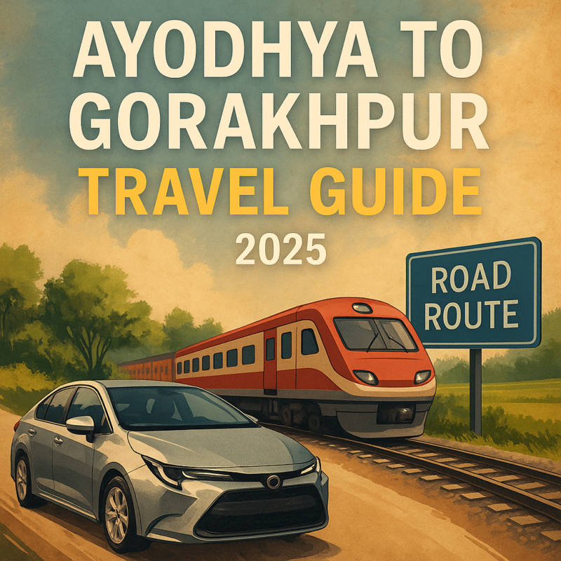 Ayodhya to Gorakhpur cab, train and road travel guide 2025 thumbnail image