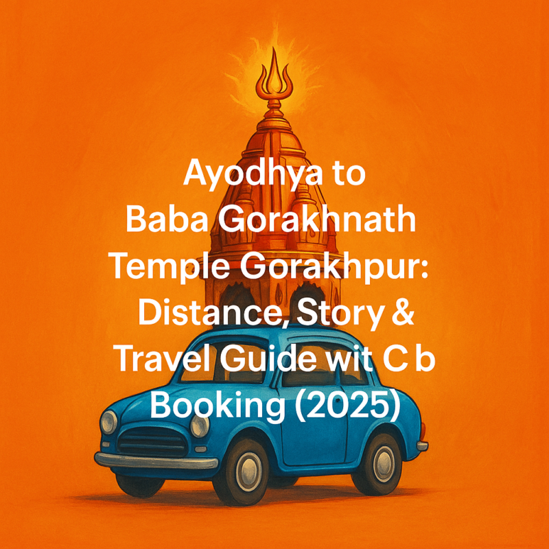 Ayodhya to Baba Gorakhnath Temple Gorakhpur cab travel guide 2025