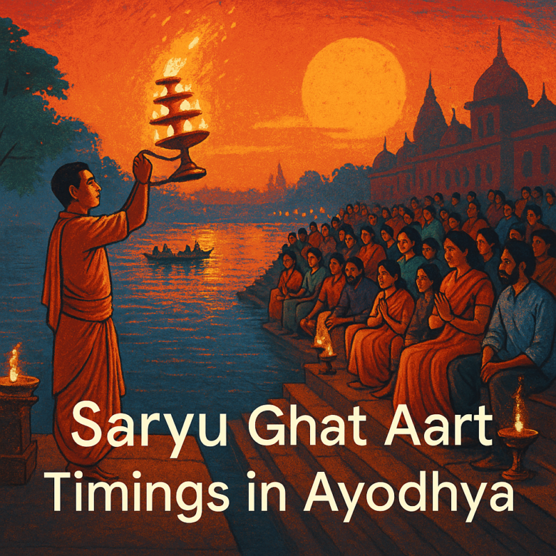 Saryu Ghat Aarti timings in Ayodhya 2025 guide with best viewing spots