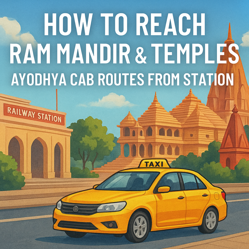 How to reach Ram Mandir and temples – Ayodhya taxi service from station