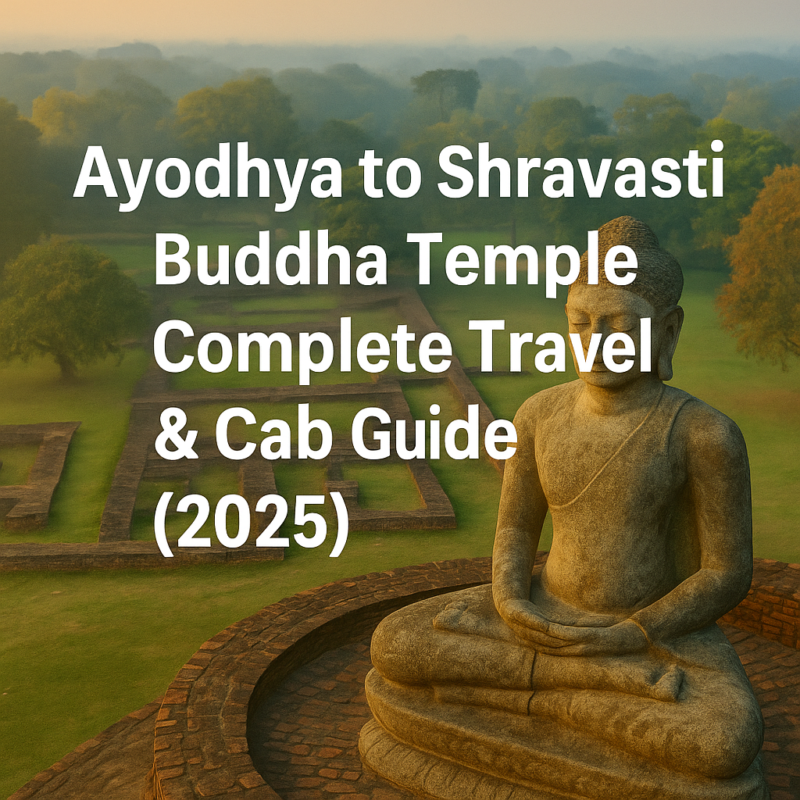 Ayodhya to Shravasti distance cab route to Buddha temple