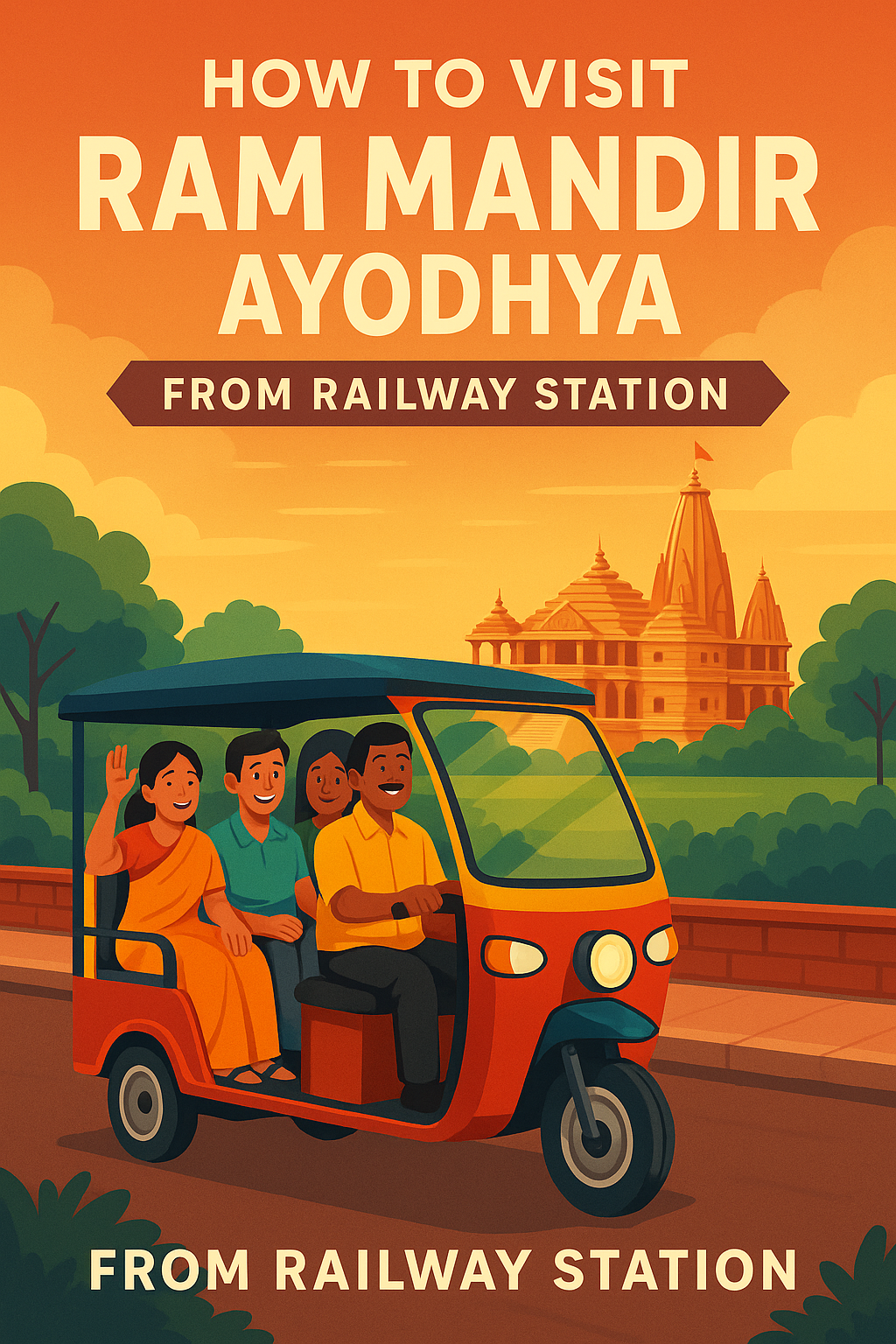 "Visit Ram Mandir Ayodhya from Railway Station – Pickup Travel Tips" "How to visit Ram Mandir Ayodhya from railway station with pickup guide"