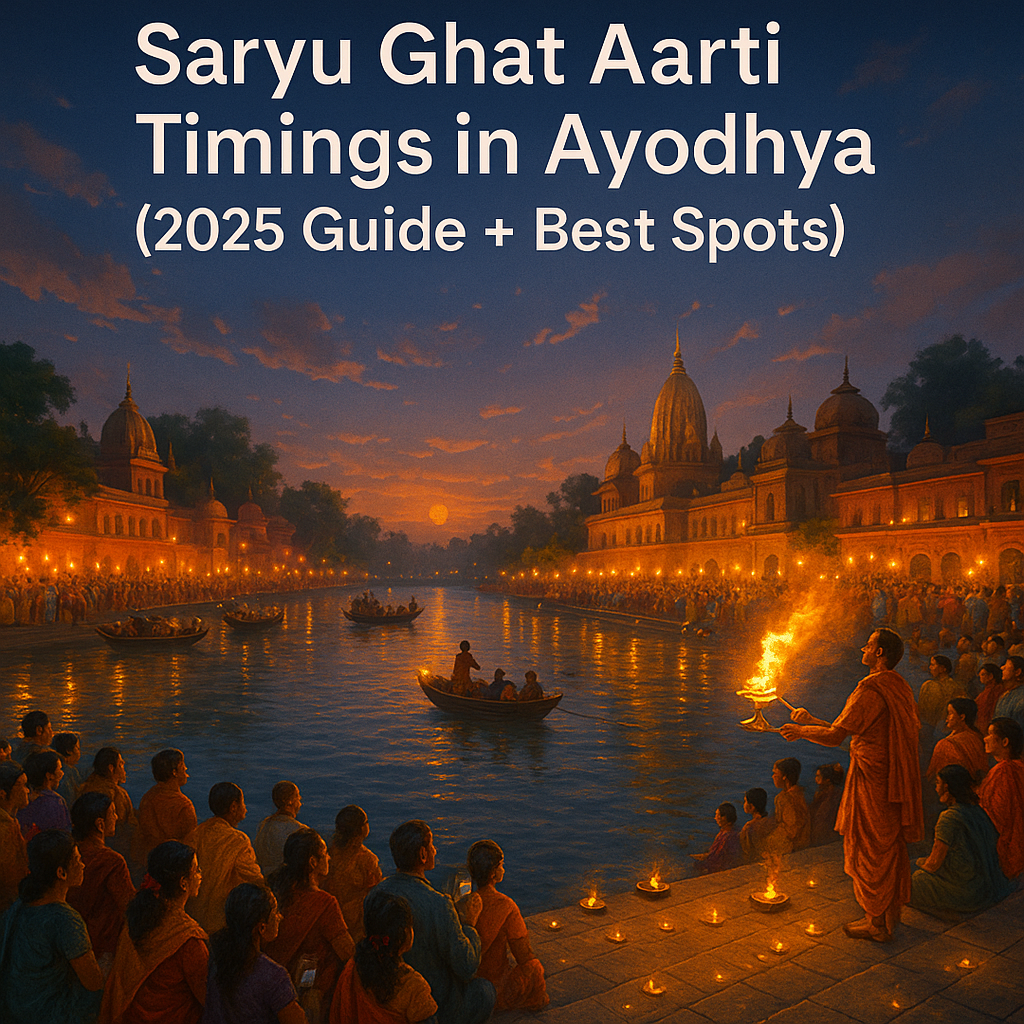 "Saryu Ghat Aarti Timings in Ayodhya – 2025 Guide & Viewing Spots" Saryu Ghat Aarti timings in Ayodhya 2025 guide with best viewing spots