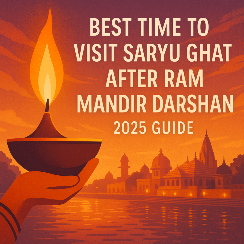 Best time to visit Saryu Ghat after Ram Mandir Darshan in Ayodhya