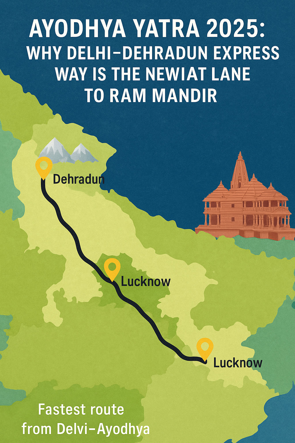 Delhi–Dehradun Expressway Travel to Ayodhya Yatra 2025 Delhi Dehradun Expressway travel to Ayodhya Ram Mandir 2025 route map