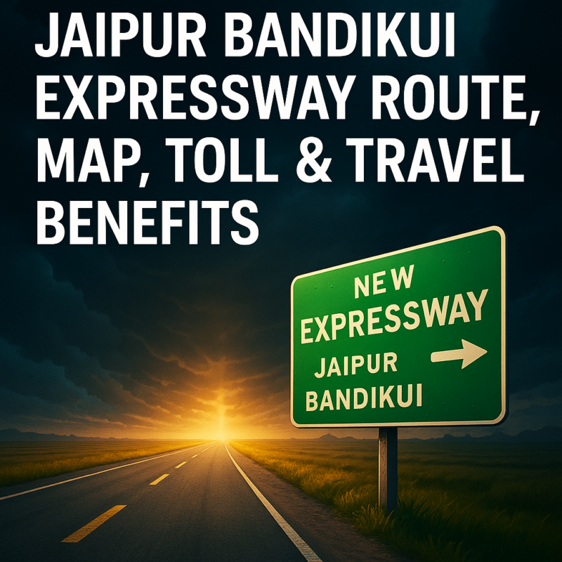New expressway alert Jaipur Bandikui, route map, toll, and benefits