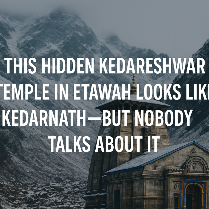 This hidden Kedareshwar Temple in Etawah looks like Kedarnath but nobody talks about it