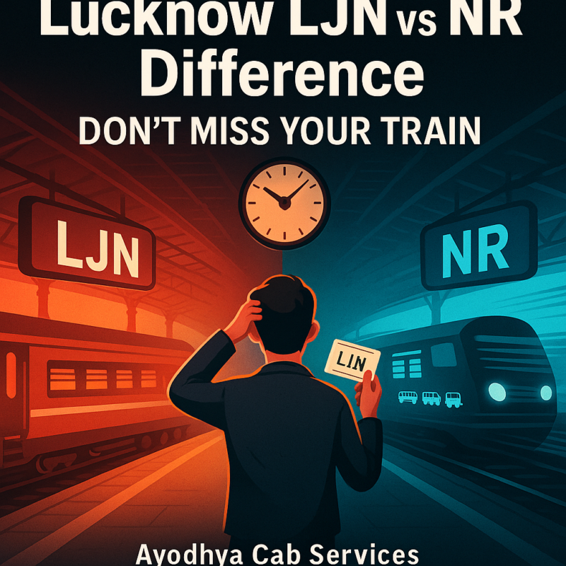 lucknow ljn vs nr difference charbagh station platforms trains confusion ayodhya cab services