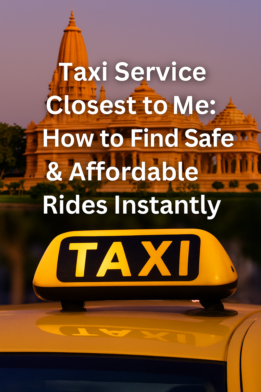 Local taxi service nearby with Ayodhya Cab Services for safe and affordable rides instantly