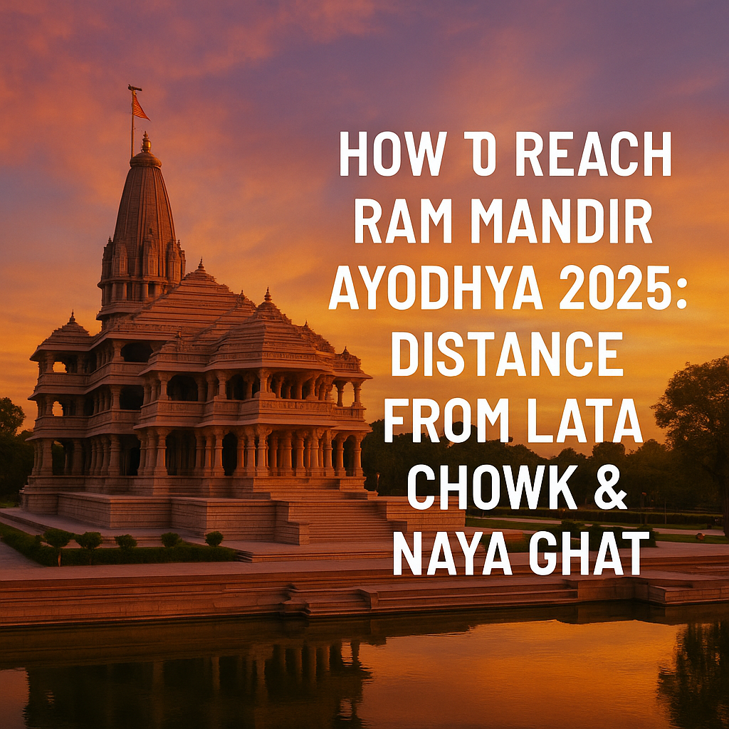 Naya Ghat Ram Mandir Ayodhya travel route from Lata Chowk 2025