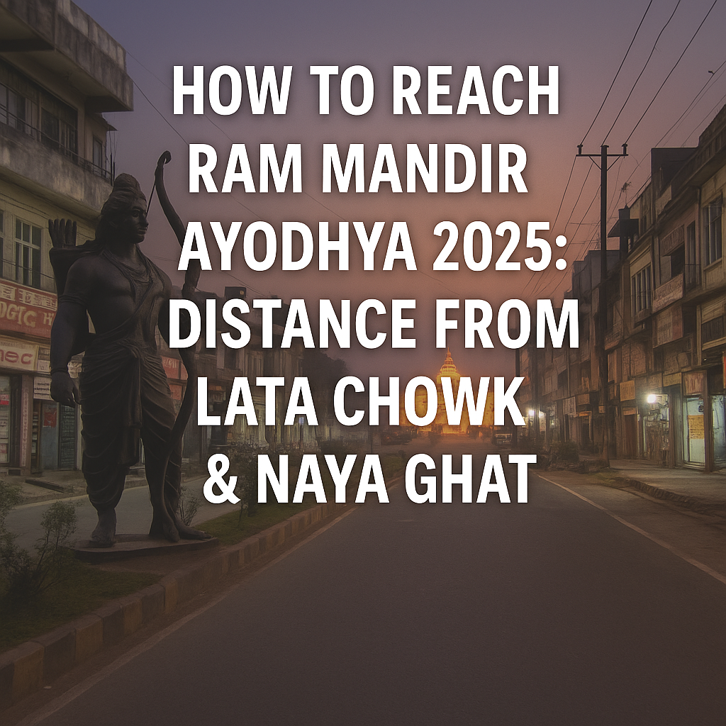 How to Reach Ram Mandir Ayodhya 2025: Distance from Lata Chowk & Naya Ghat