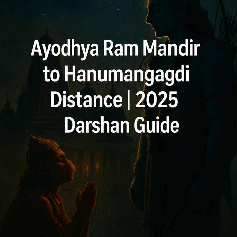 Lord Hanuman praising Lord Ram Ayodhya Ram Mandir Hanumangadi Distance