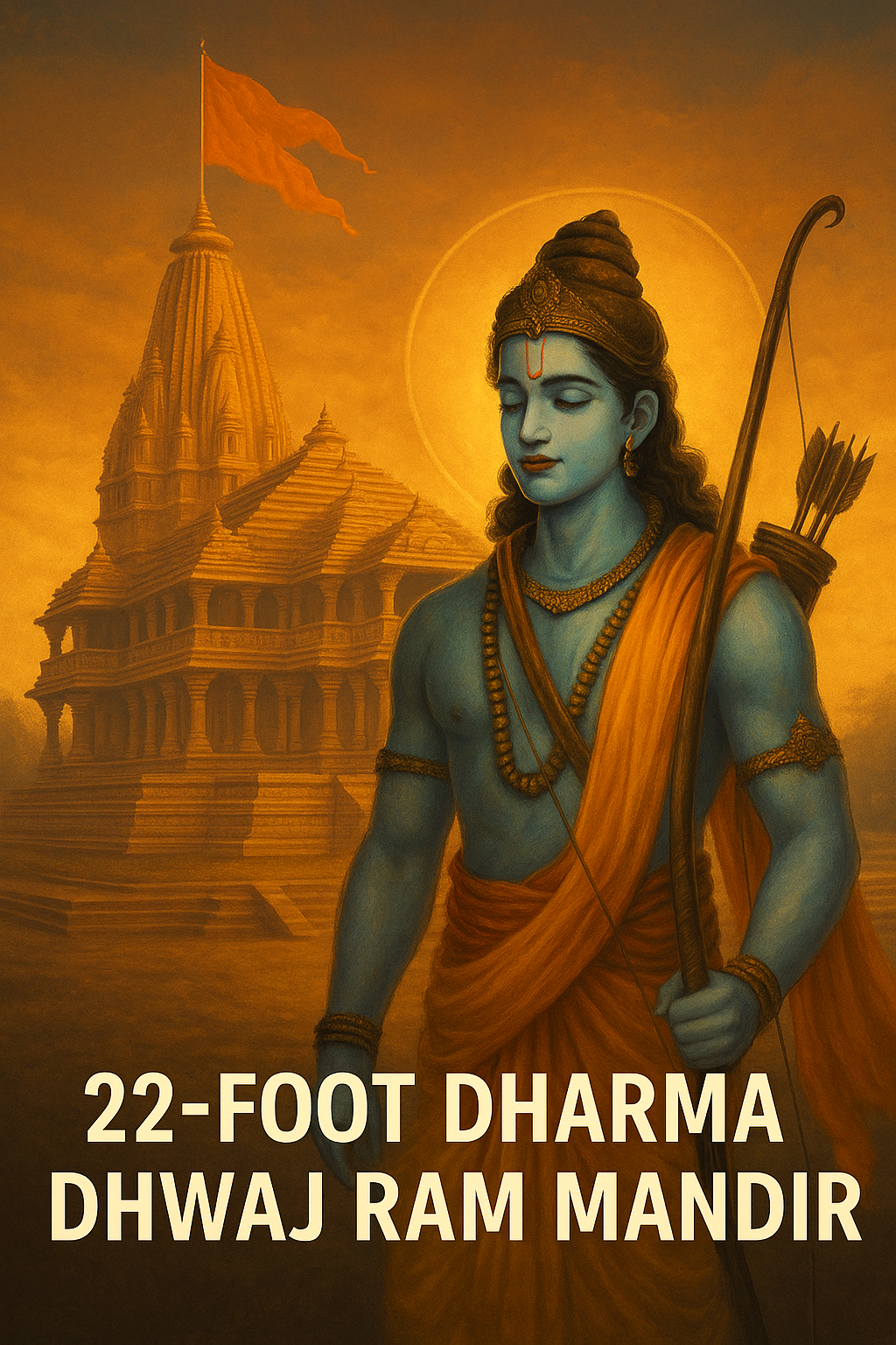 “PM Modi to Unveil the 22-Foot Dharma Dhwaj on Ayodhya’s 161-Foot Ram Mandir Shikhar — The Spiritual Symbol of Dharma Rises on 25 November”