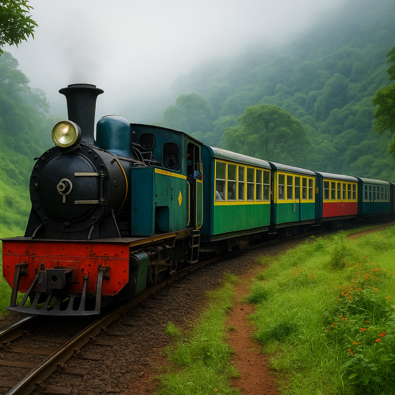 Matheran Hill Railway Toy Train scenic guide thumbnail design