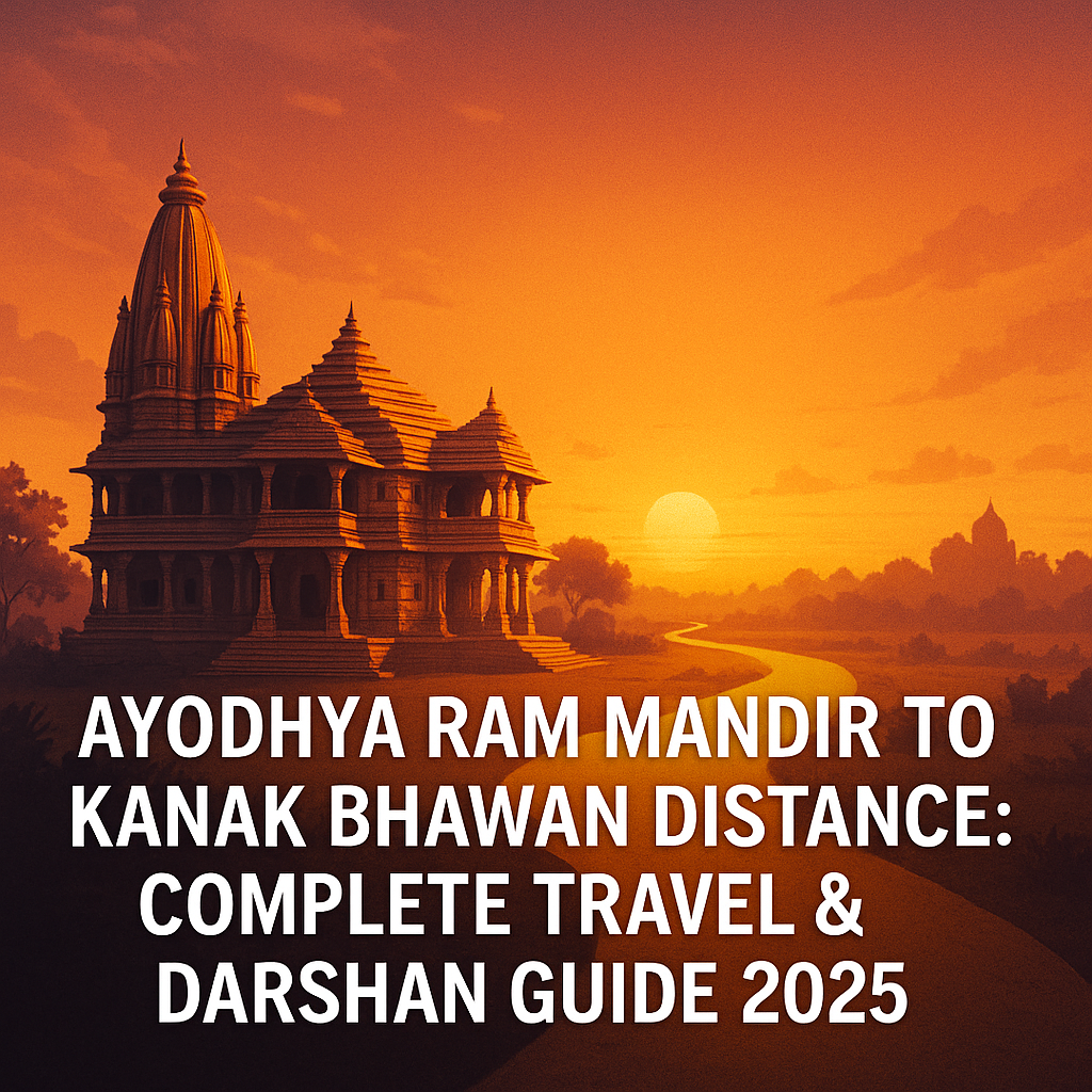 Kanak Bhawan Ayodhya distance from Ram Mandir travel route by Ayodhya Cab Services