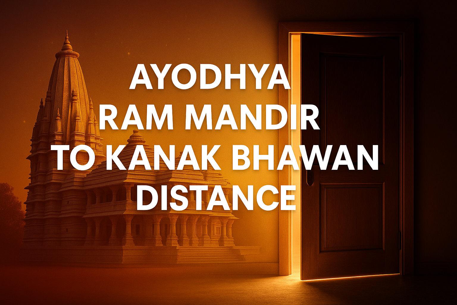 “Ayodhya Ram Mandir to Kanak Bhawan Distance: Complete Travel & Darshan Guide 2025”