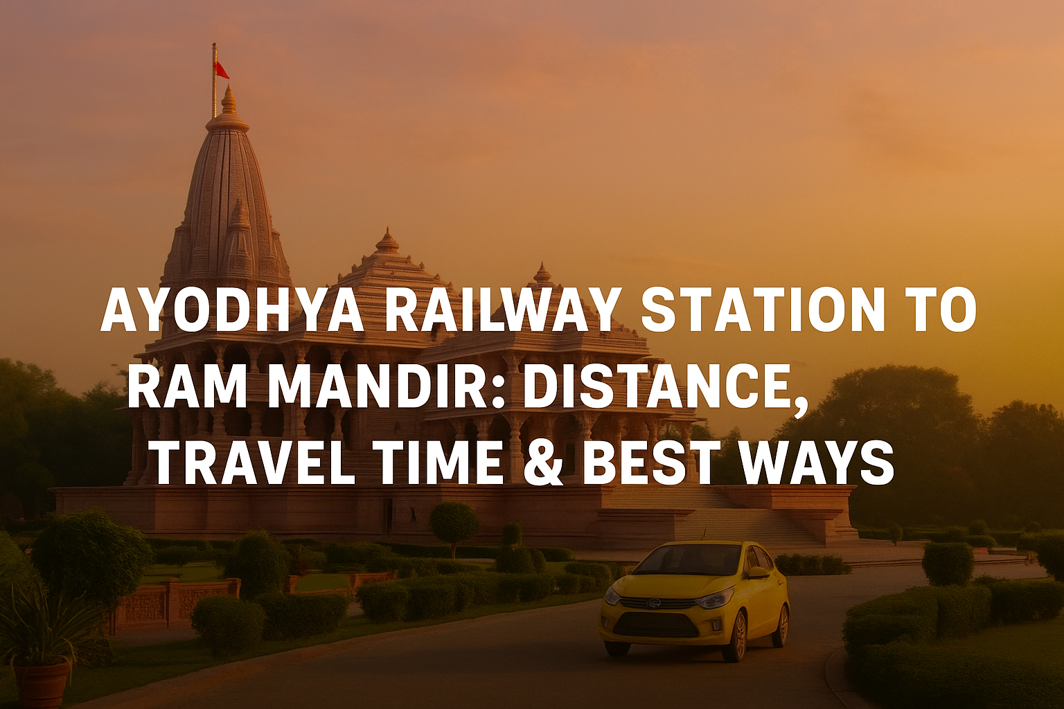 Ayodhya Railway Station to Ram Mandir: Distance, Travel Time & Best Ways