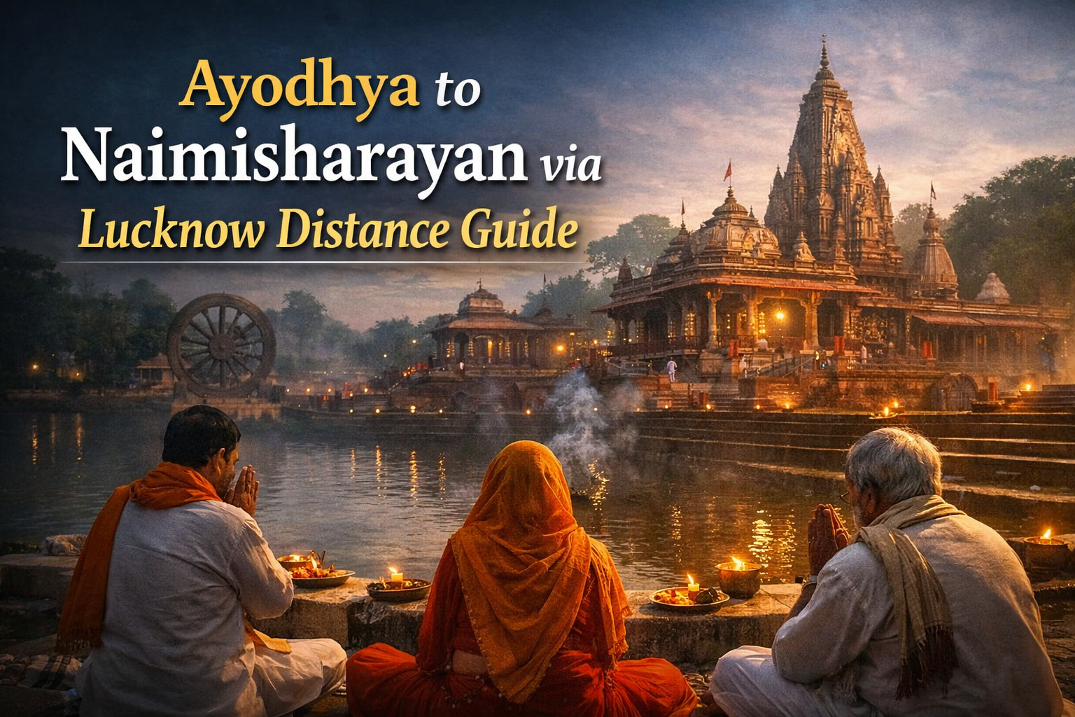 “Ayodhya to Naimisharayan via Lucknow: Complete Road Trip Guide (Distance, Route & Time)”