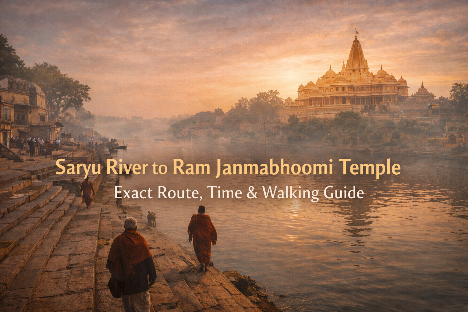 Saryu River to Ram Janmabhoomi Temple Distance: Exact Route, Time & Walking Guide