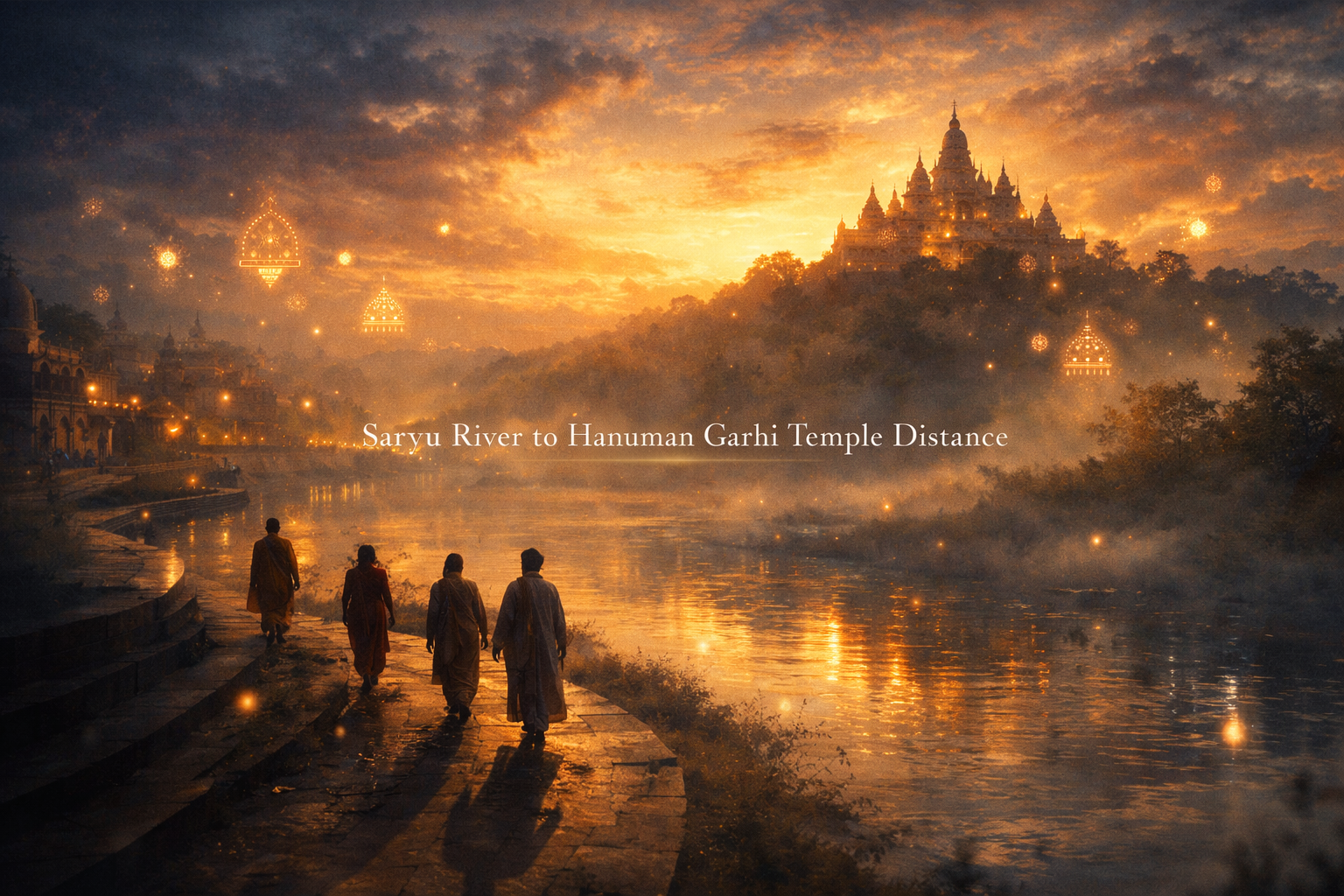 Saryu River to Hanuman Garhi Temple Distance: Exact Route, Time & Walking Guide