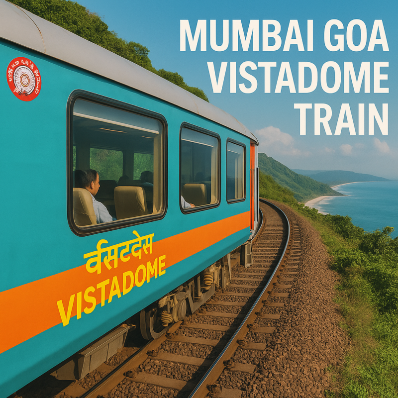 Mumbai Goa Vistadome Train thumbnail showing scenic Konkan railway coastal view