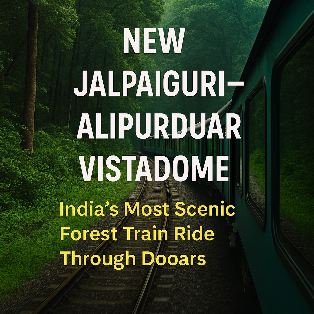 “New Jalpaiguri–Alipurduar Vistadome Tourist Express (2025): India’s Most Scenic Forest Train Ride Through Dooars”