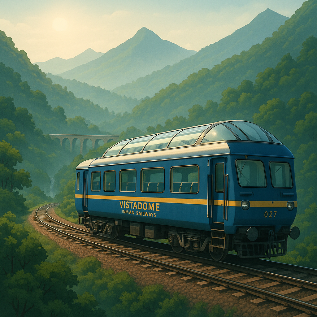 Visakhapatnam Araku Vistadome 2025 forest mountain train ride scenic view