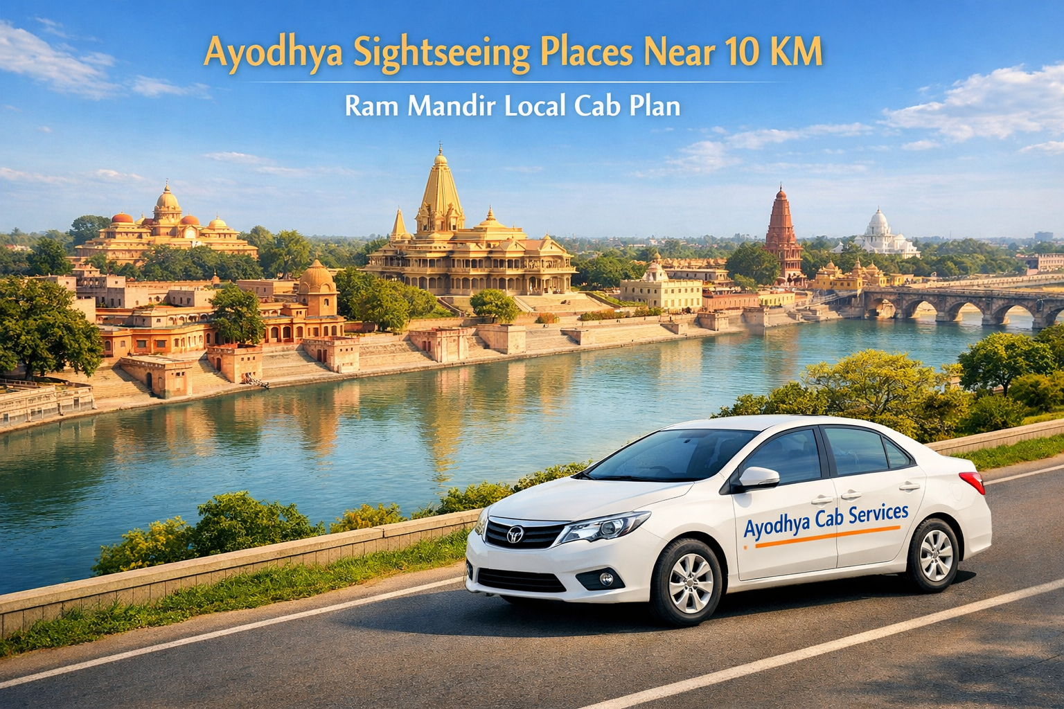 Ayodhya sightseeing places near 10km of Ram Mandir with Ayodhya Cab Services