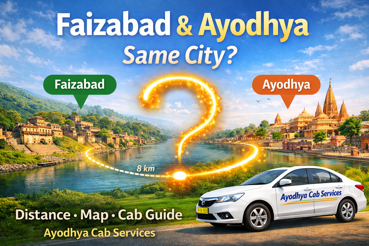 Is Faizabad and Ayodhya the Same City? Distance, Map & Cab Guide