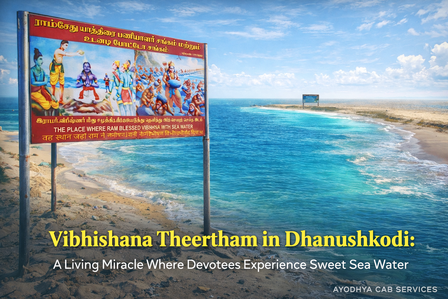 Vibhishana Theertham in Dhanushkodi: A Living Miracle Where Devotees Experience Sweet Sea Water, Blessed by Lord Rama
