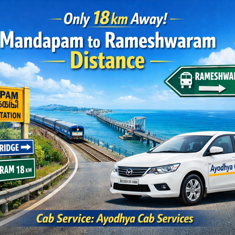 Mandapam to Rameshwaram distance by road and train route guide