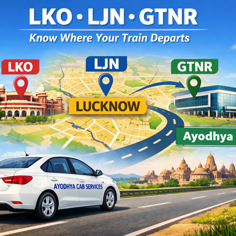 lko ljn gtnr difference showing Lucknow railway stations for Ayodhya travelers