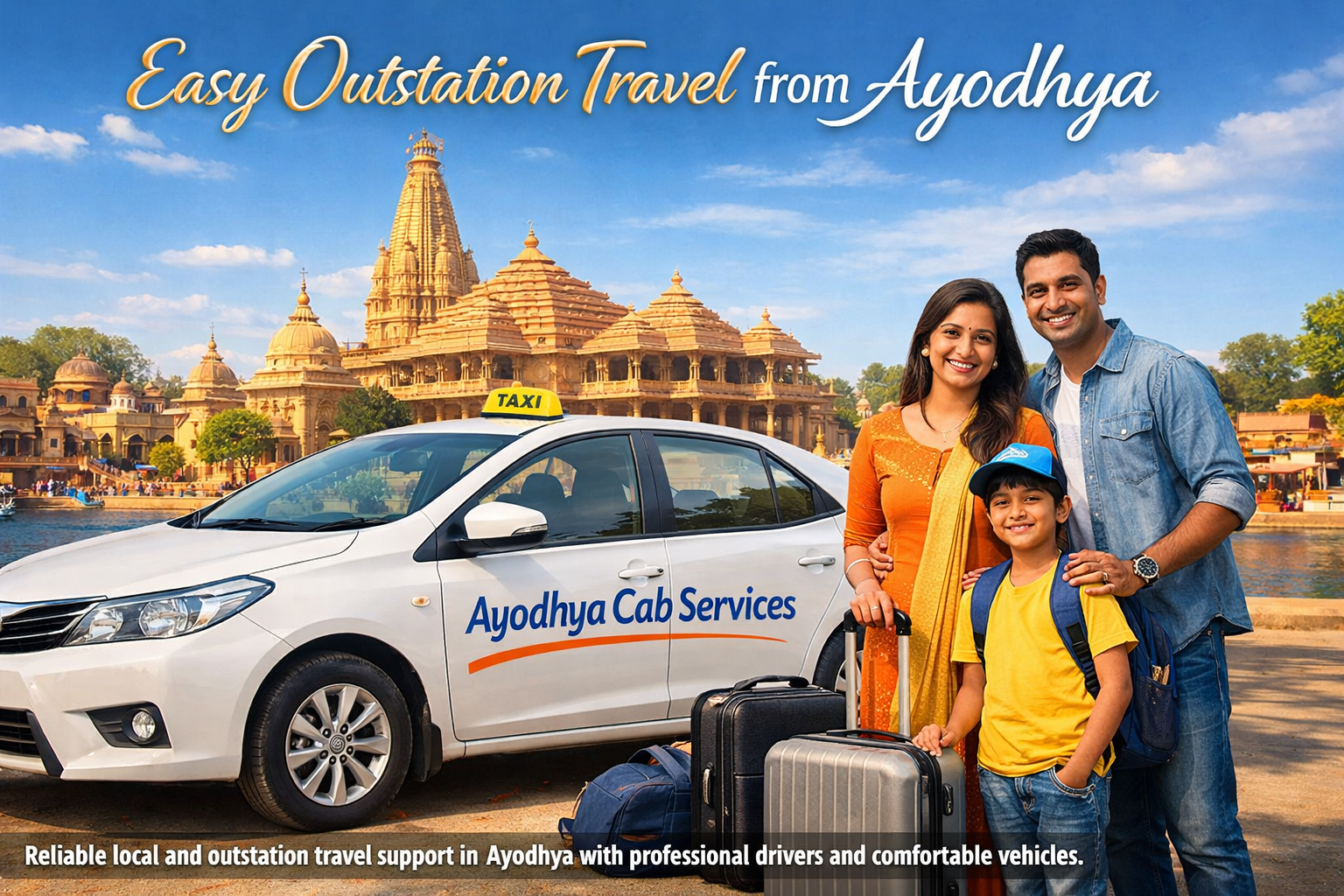 Need a Cab Near Me in Ayodhya? Explore Outstation Trips the Easy Way