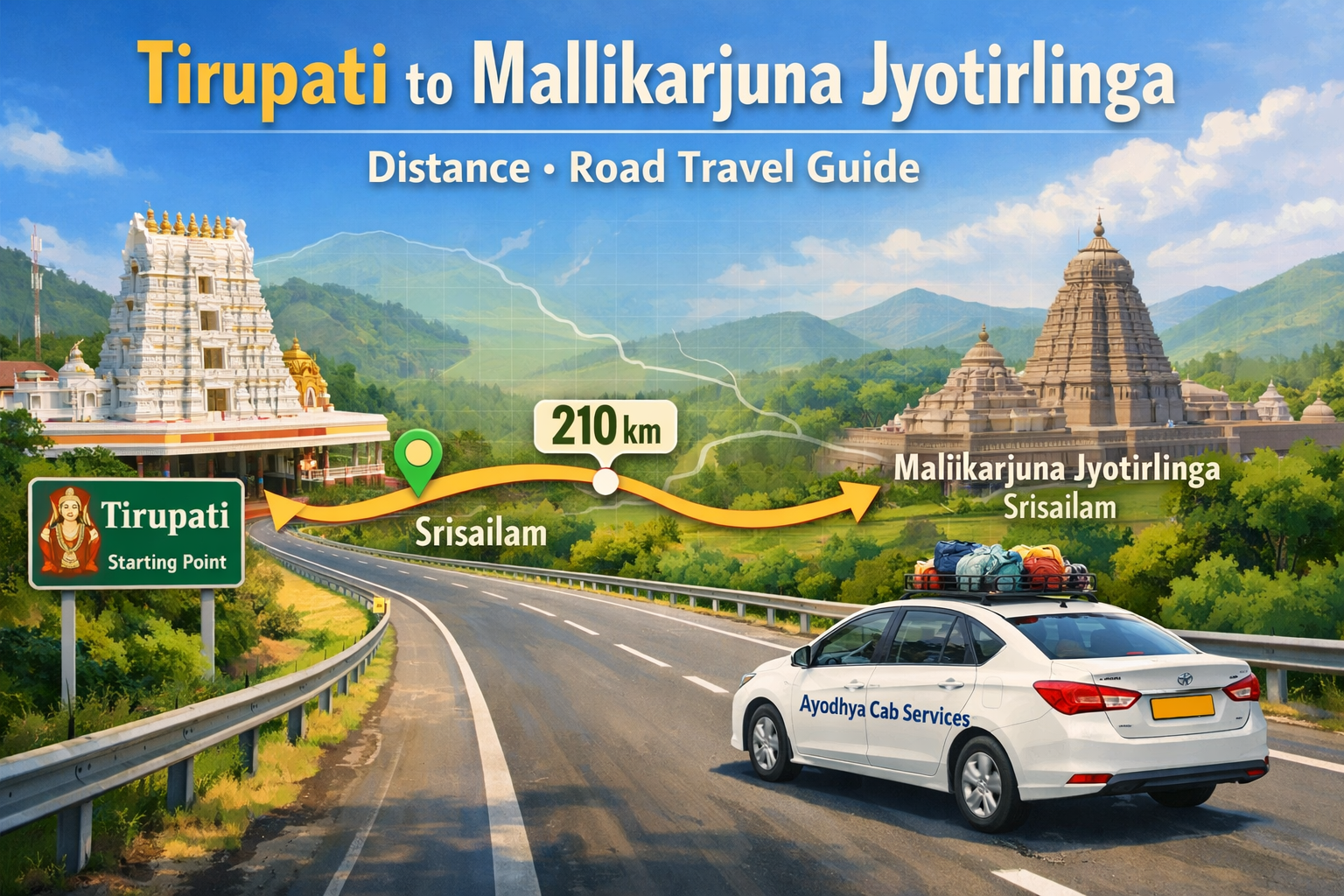 Tirupati Balaji to Mallikarjuna Jyotirlinga Distance: Darshan + Travel Guide