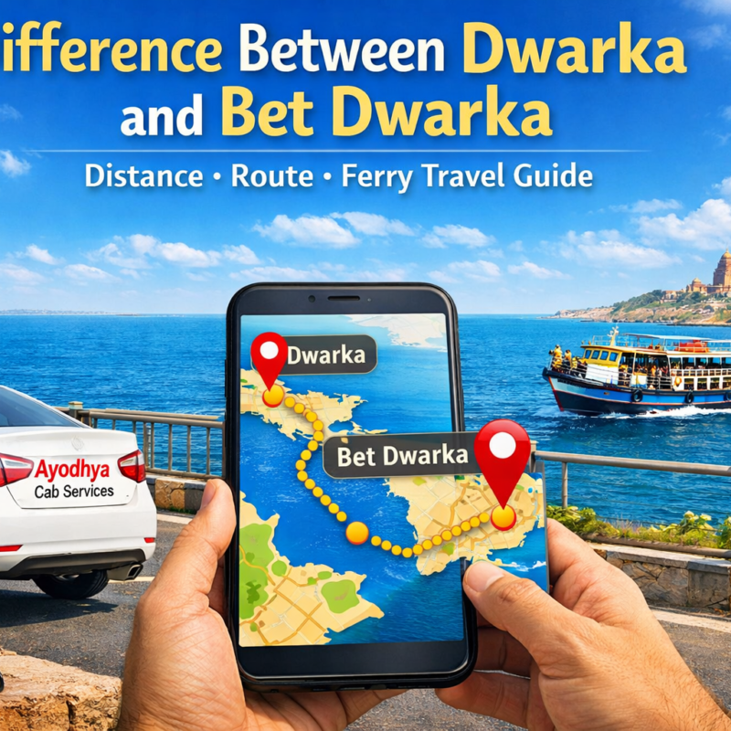 Difference Between Dwarka and Bet Dwarka distance route travel guide ferry journey