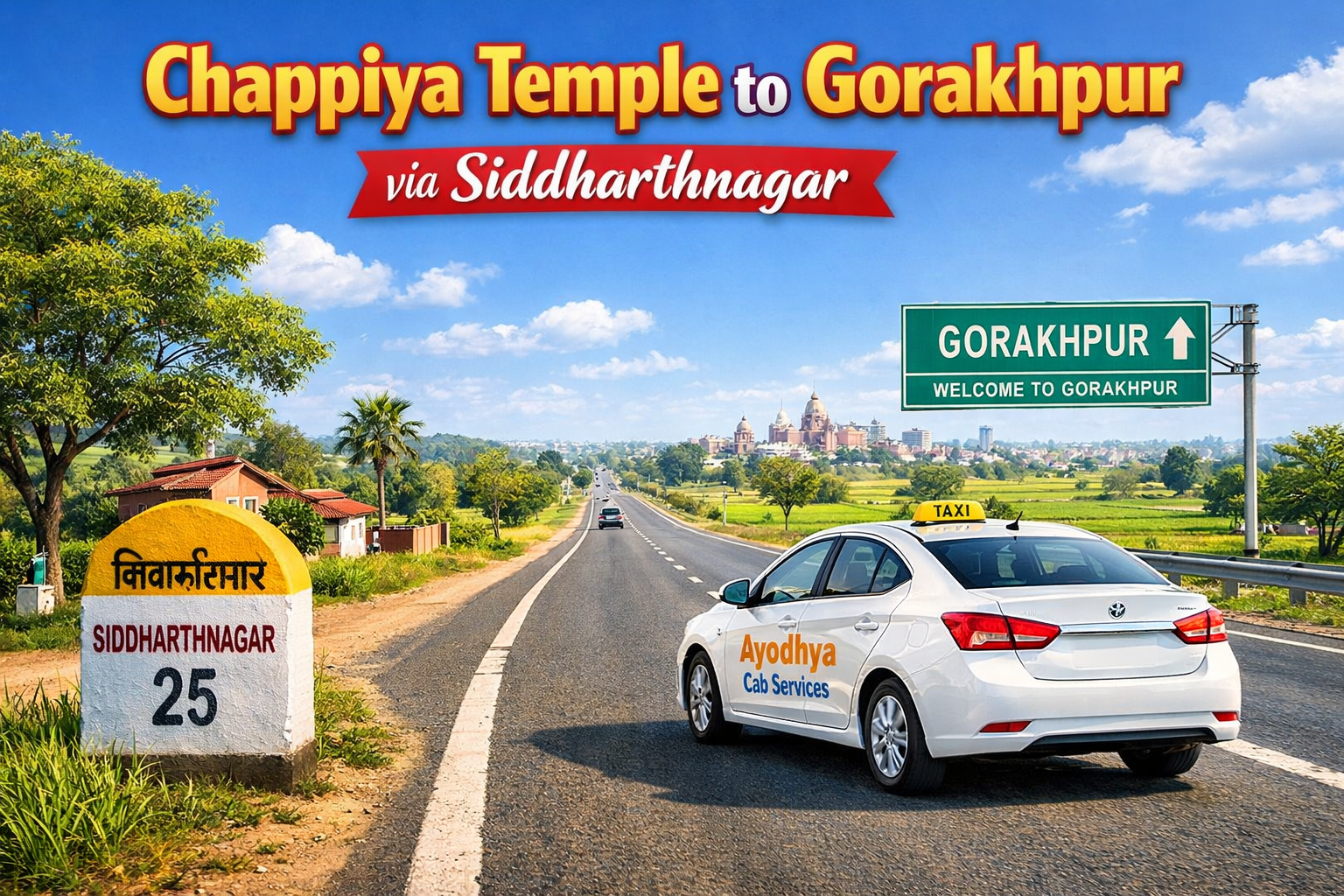 Chappiya Temple to Gorakhpur via Siddharthnagar Route Guide – Distance, Time & Travel Tips