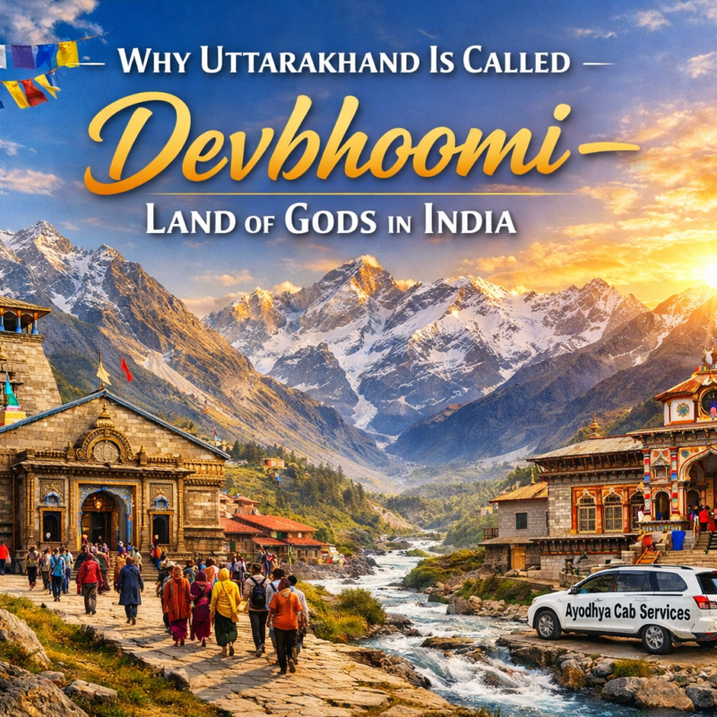 Why Uttarakhand Is Called Devbhoomi showing famous temples and spiritual significance in the Himalayas