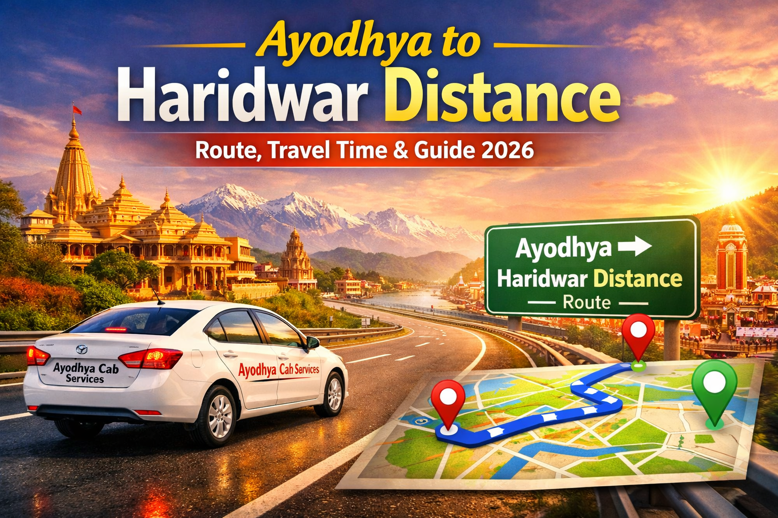 “Ayodhya to Haridwar Distance by Road, Train & Car – Route Map, Travel Time & Complete Guide 2026”