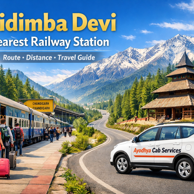 hidimba devi nearest railway station route guide, manali travel distance tips, himachal railway station travel