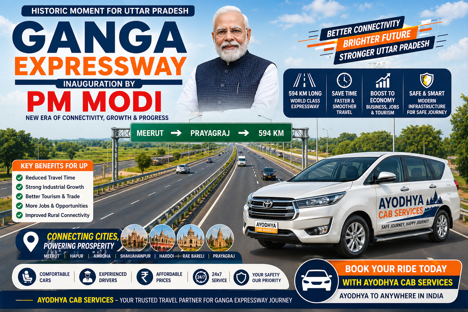 Big Boost for UP! PM Modi Launches Ganga Expressway – Full Details Inside