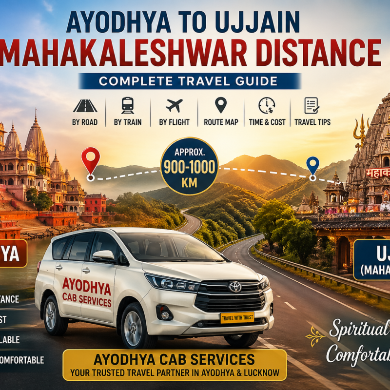 Ayodhya to Ujjain Mahakaleshwar Distance travel guide road train flight route Ayodhya to Ujjain Mahakaleshwar Distance India travel