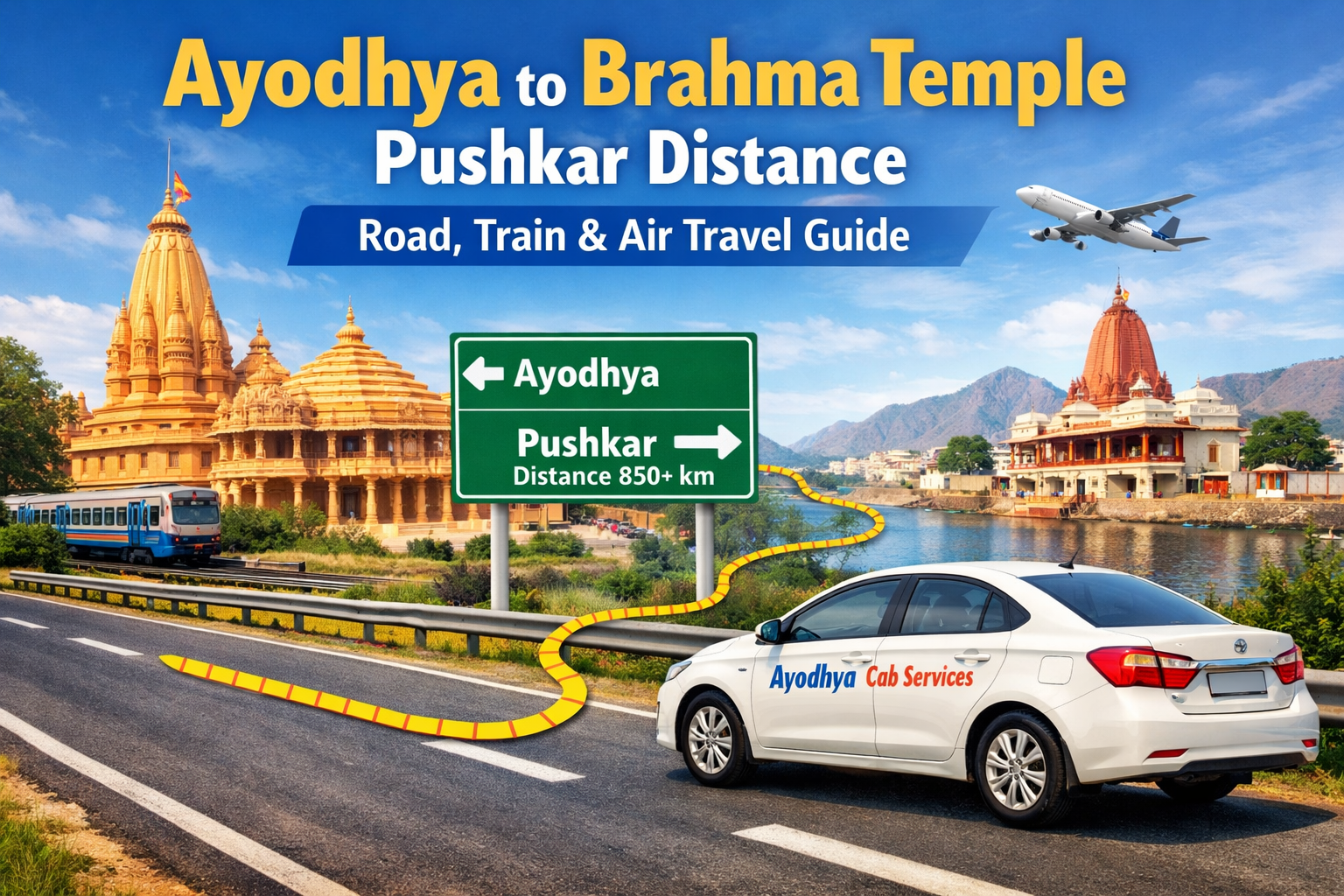 “Ayodhya to Brahma Temple (Pushkar) Distance by Road, Train & Air – Complete Travel Guide”