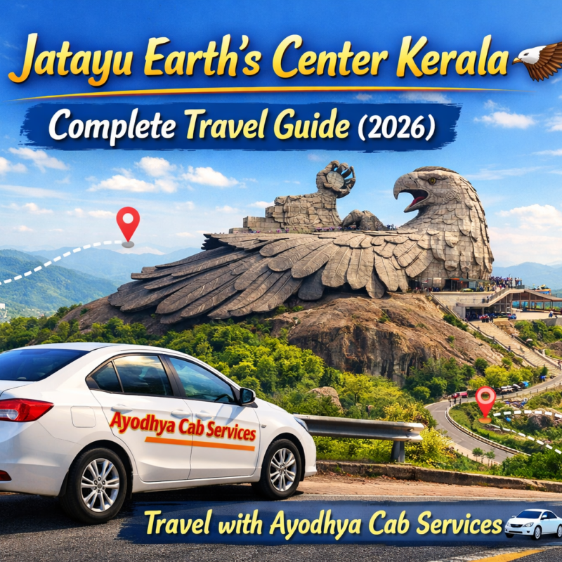 jatayu earth center kerala travel guide route details ayodhya cab services india trip planning