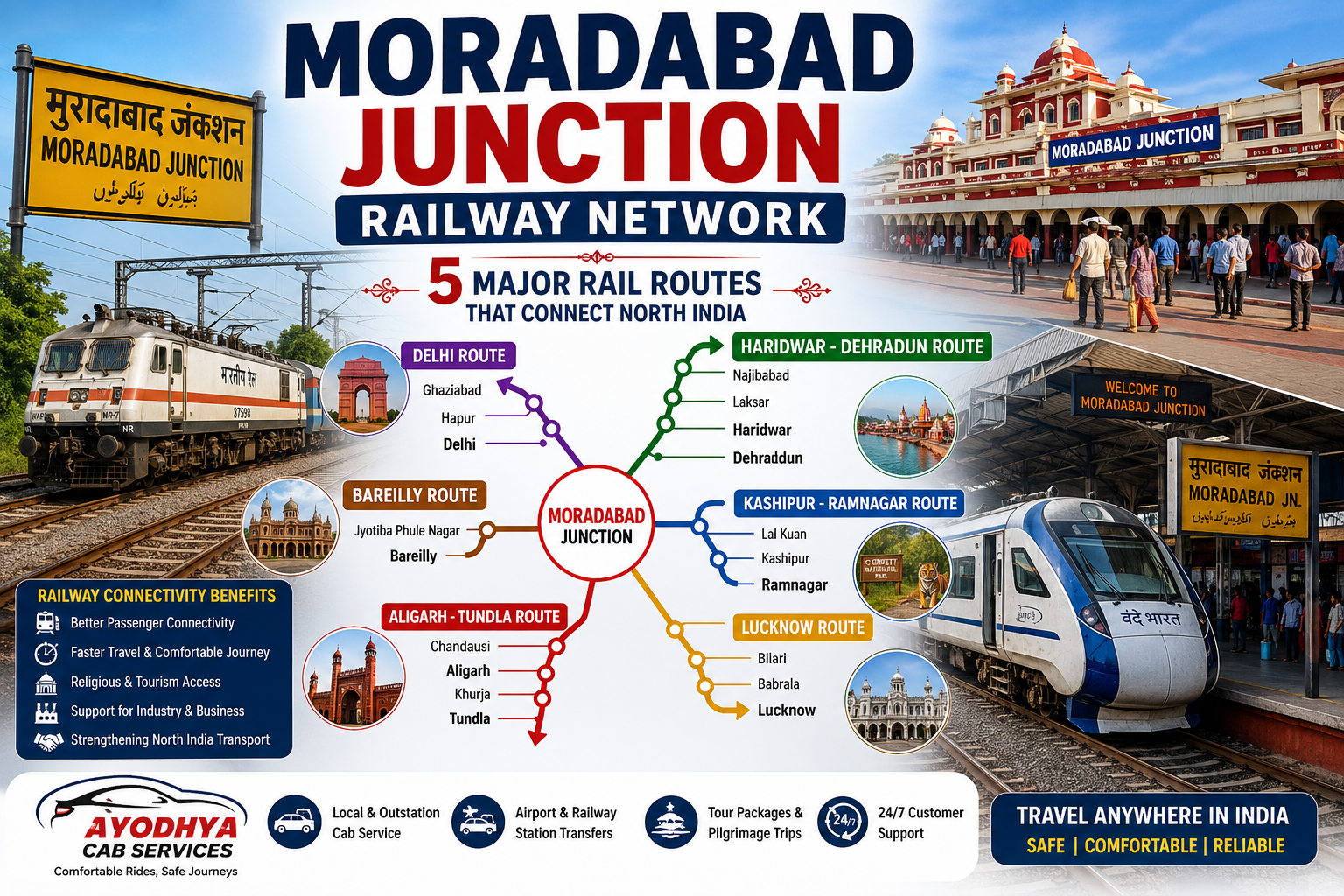 Moradabad Junction Railway Network: 5 Major Rail Routes That Connect North India